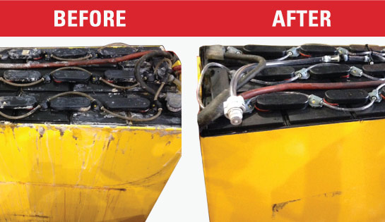 Battery Power Division Before and After Photos of Batteries