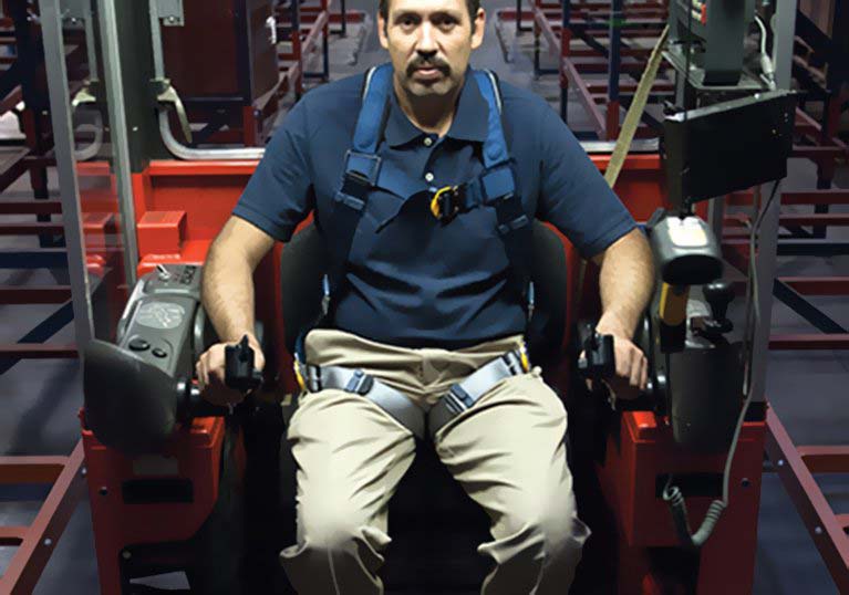 Raymond Transtacker Operator in Compartment